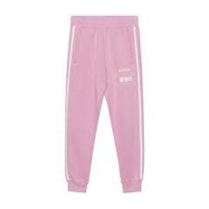 NEW NWT BATTLE SPORTS SIDELINE JOGGERS SWEATPANTS PINK WHITE STRIPE L